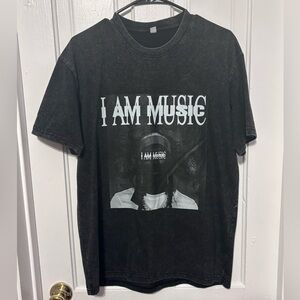 Playboi Carti washed gray 'I Am Music' Graphic Tee